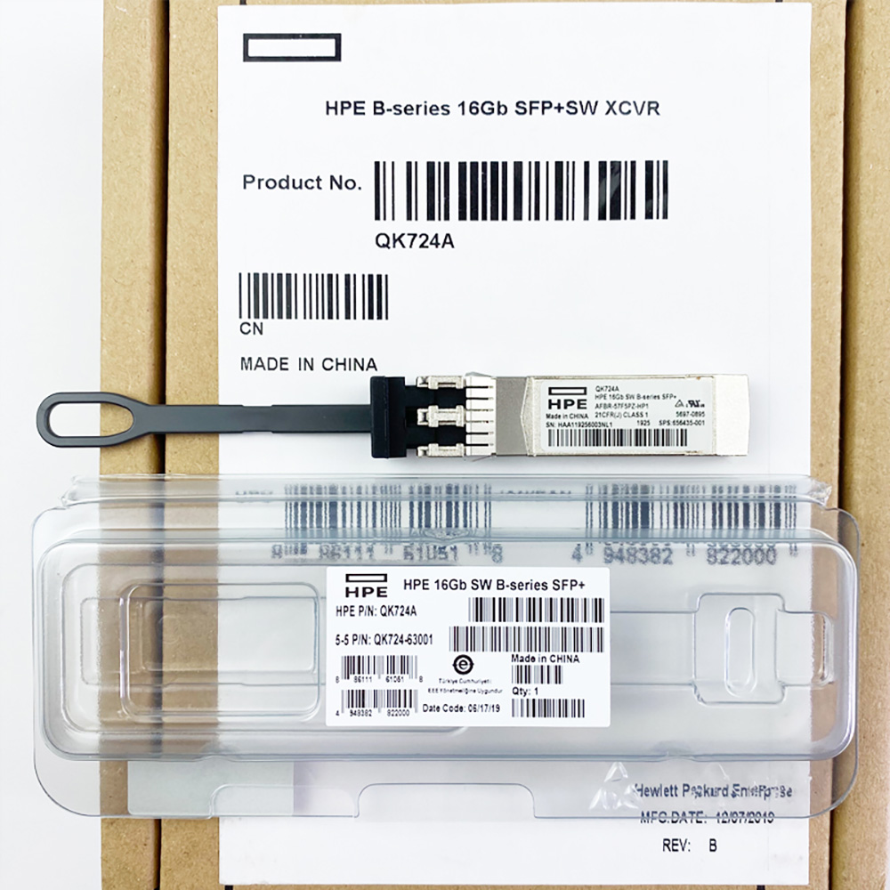 [HPE] QK724A B-SERIES 16GB SFP+ SHORT WAVE TRANSCEIVER, 656435-001